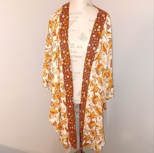 Fall floral kimono